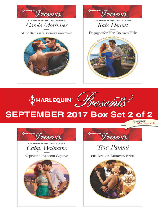 Title details for Harlequin Presents September 2017, Box Set 2 of 2 by Carole Mortimer - Wait list